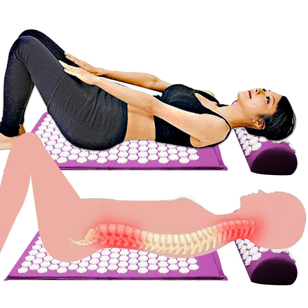 RelaxPress – Acupressure Yoga Mat and Pillow Set