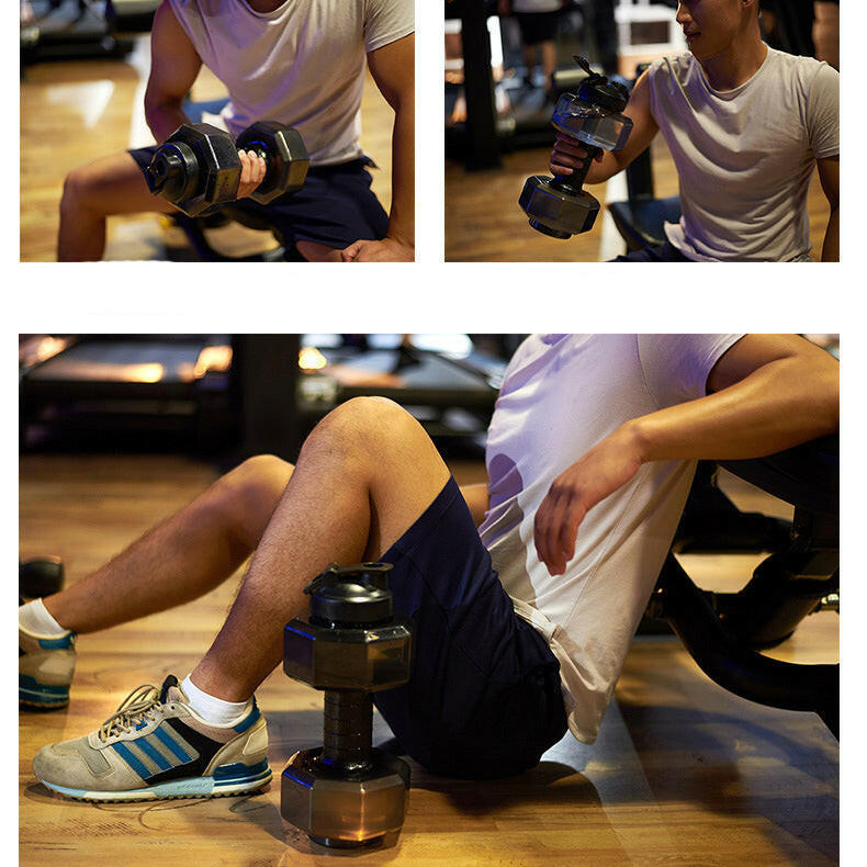HydraFlex – Sustainable Dumbbell Water Bottle for Fitness