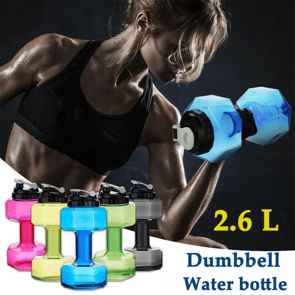 HydraFlex – Sustainable Dumbbell Water Bottle for Fitness