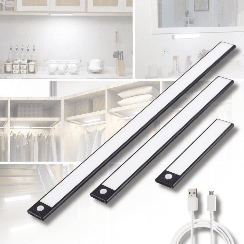 RechargeGlow LED Strips – Rechargeable Motion Sensor Lighting for Home