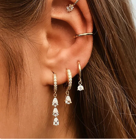 Aurora Earrings Set - Elegant and Versatile Design