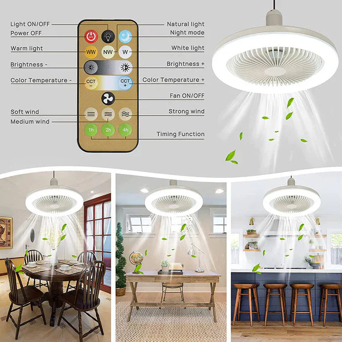 CoolLight Ceiling Fan – Stylish Fan with LED Lighting