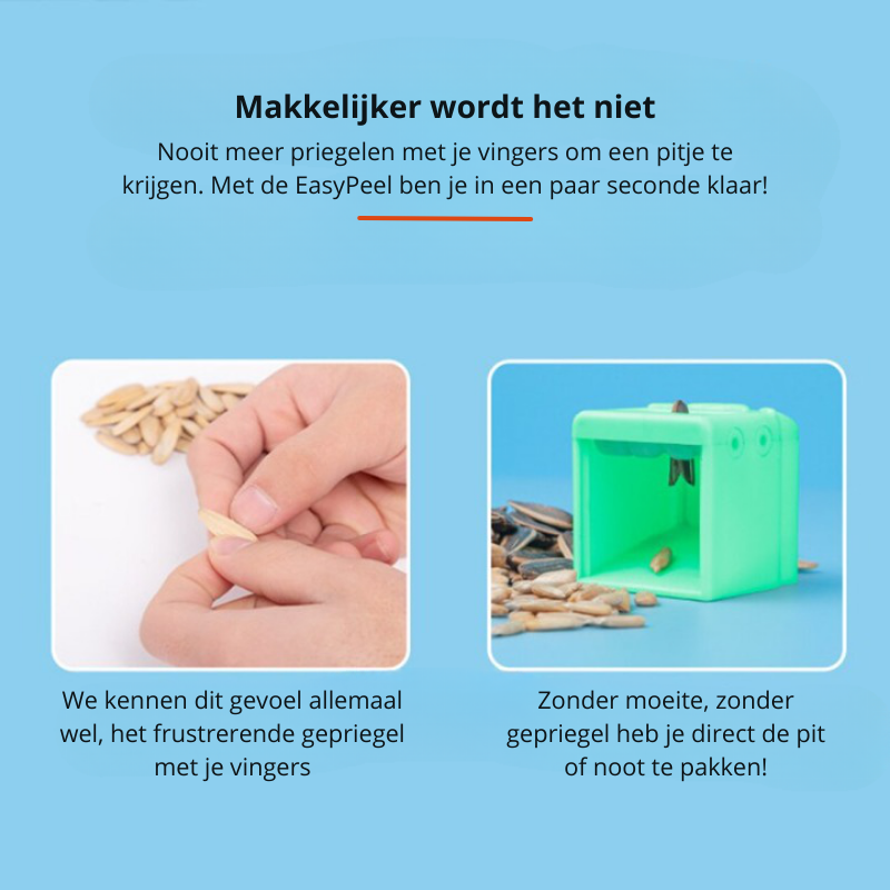 EasyPeel – Effortless Sunflower Seed Shelling Without the Hassle