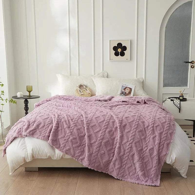 CozyLuxe - Luxury Lambswool Blanket for Bedroom