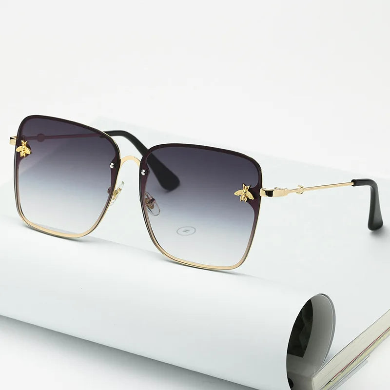 Charlotte Sunglasses - Elegant Oversized Sunglasses without Rim