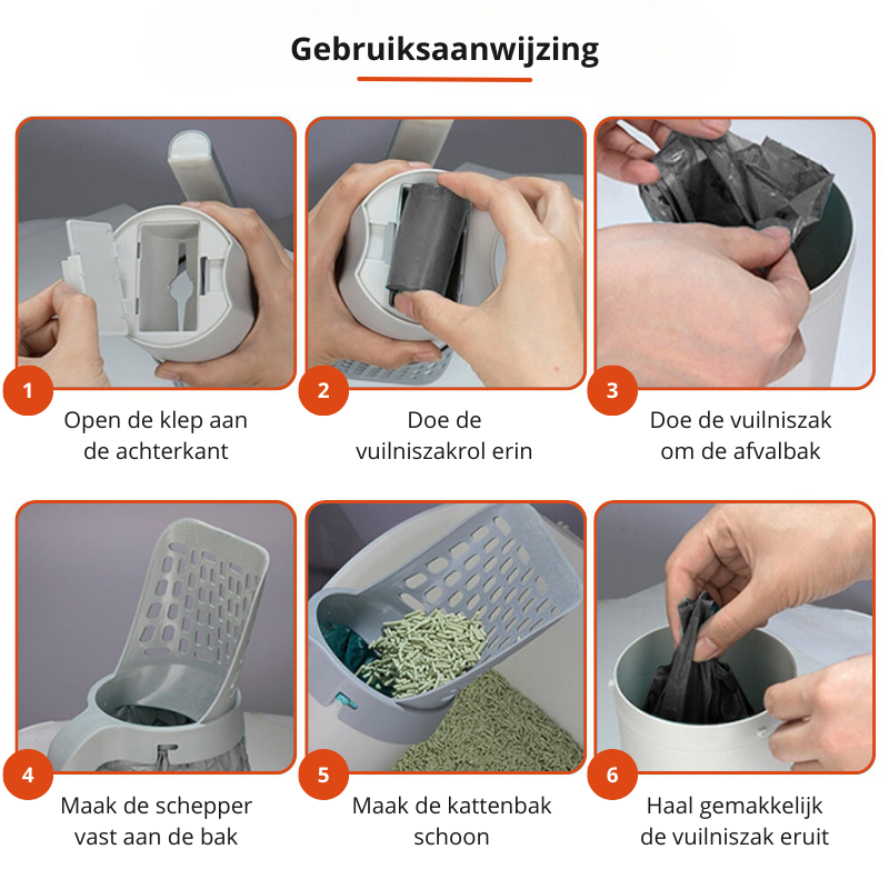 EasyScoop – Hygienic Litter Box Without Odors
