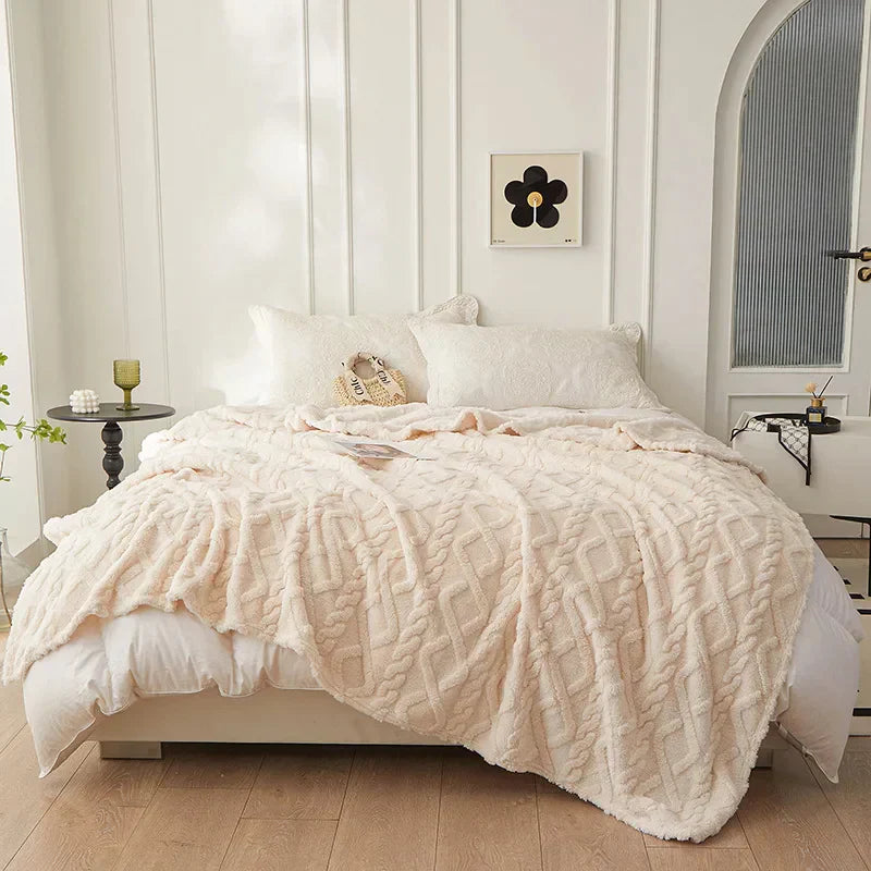 CozyLuxe - Luxury Lambswool Blanket for Bedroom