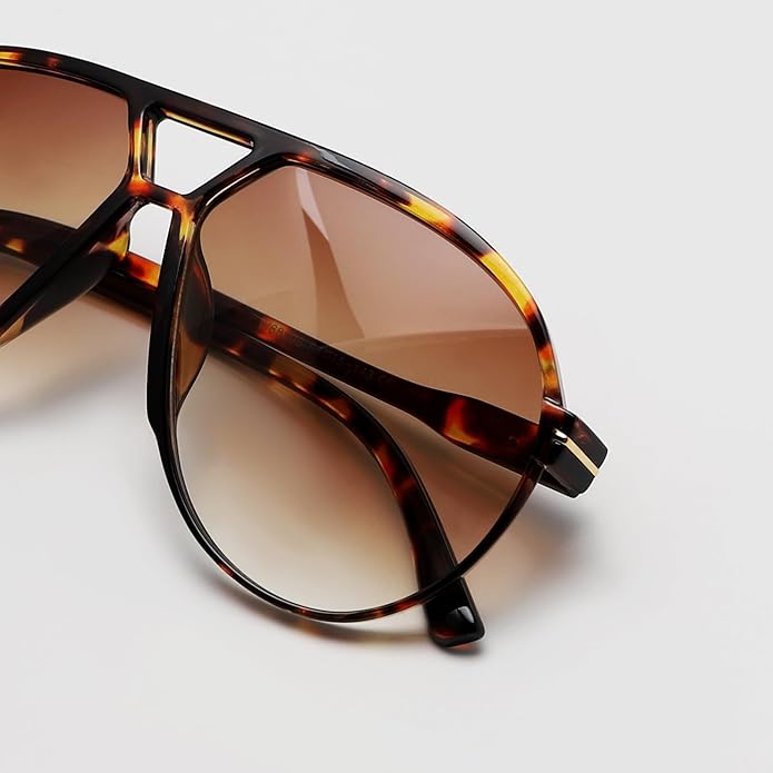 AmaraVision - Retro Large Aviator Sunglasses