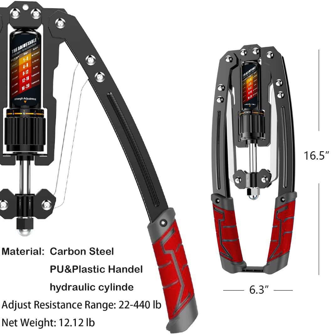 TwisterPro - Adjustable Hydraulic Arm Trainer (10-200 KG)