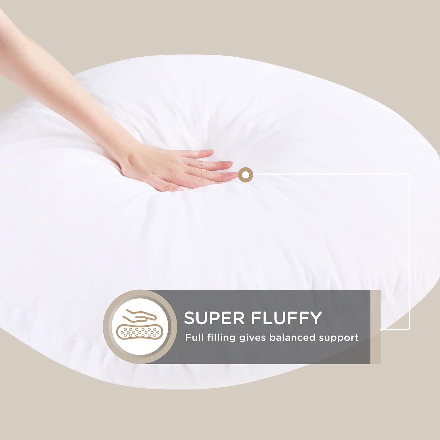 ZenCircle - Large Round Memory Foam Pillow