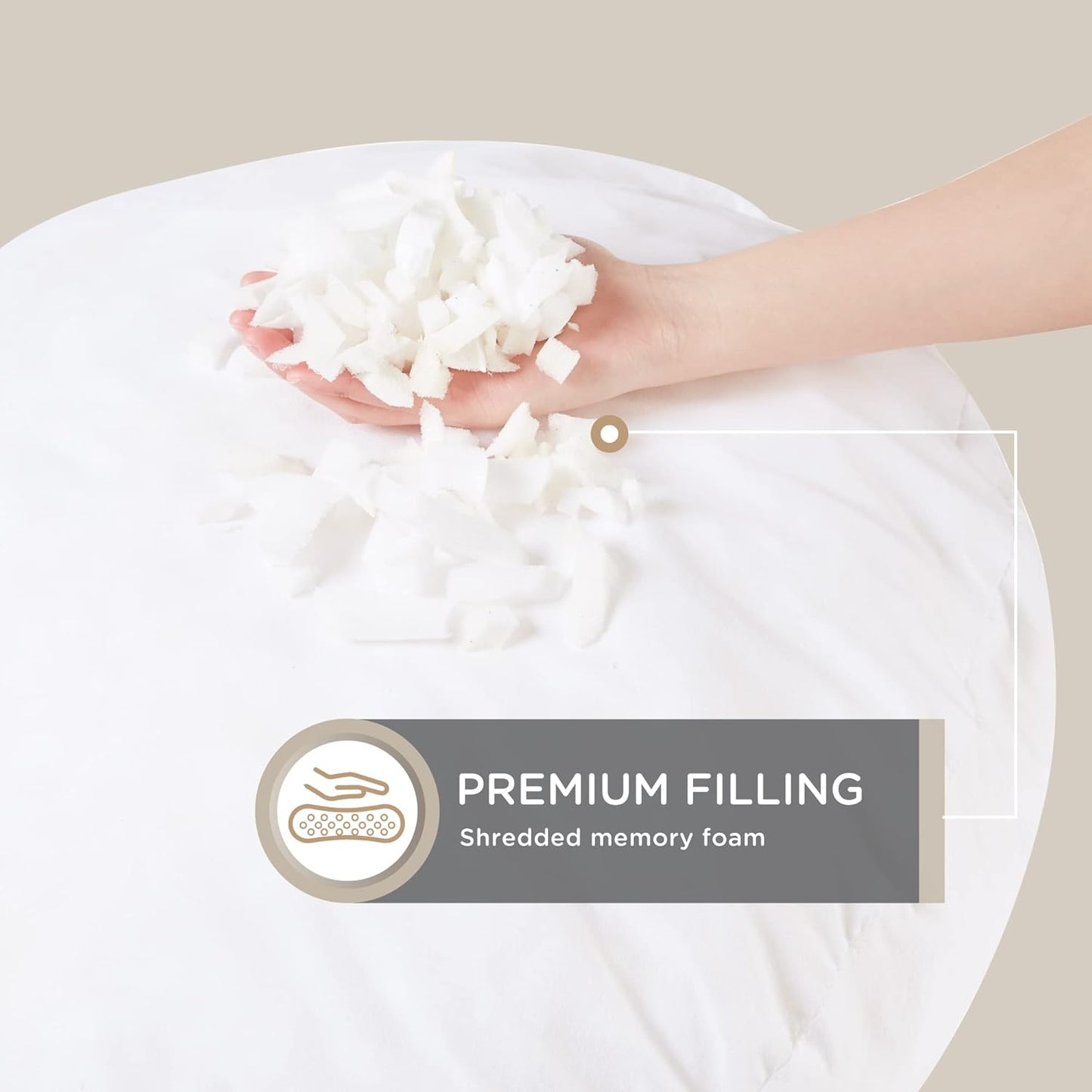 ZenCircle - Large Round Memory Foam Pillow