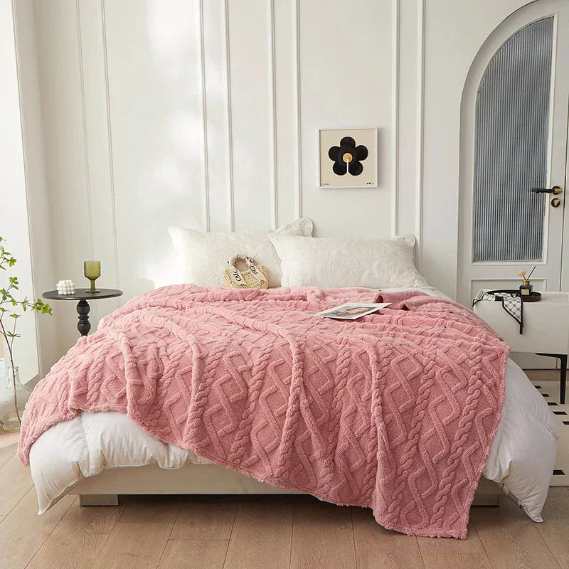 CozyLuxe - Luxury Lambswool Blanket for Bedroom