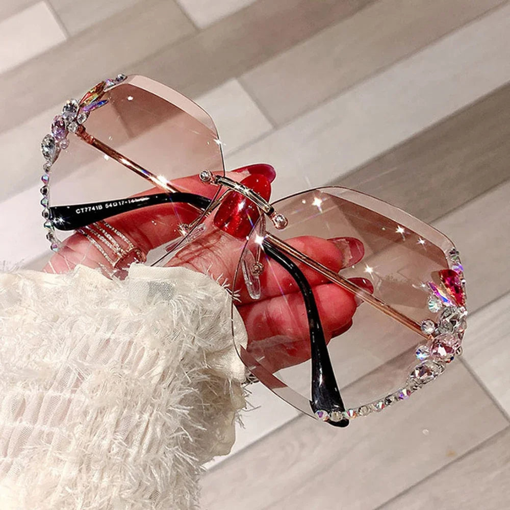 AyaVision - Vintage Rimless Sunglasses for Style