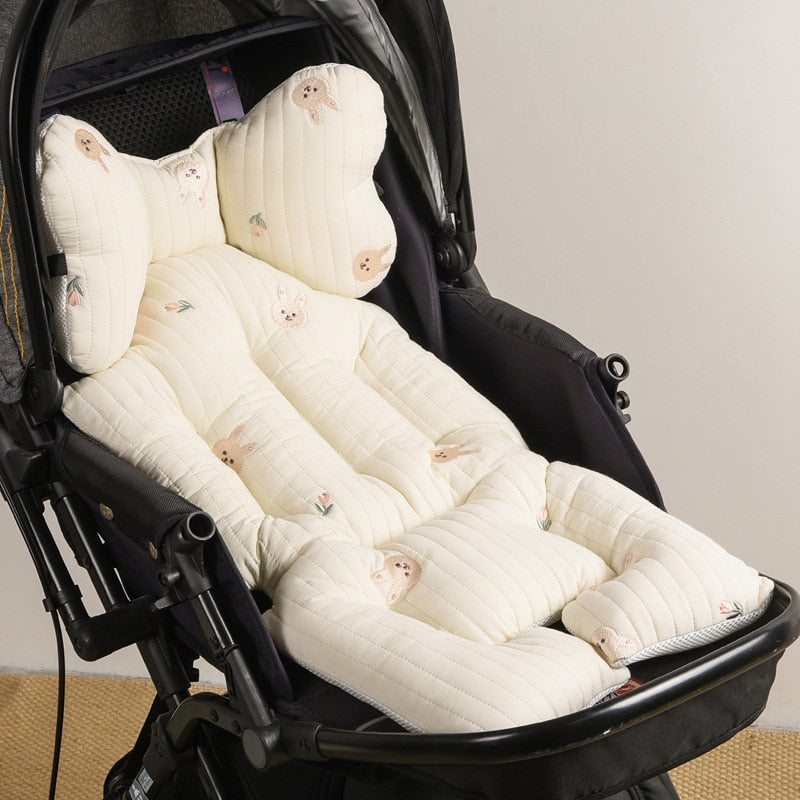 SnuggleRide - Comfortabel Kinderwagen Kussen met Stijlvolle Prints