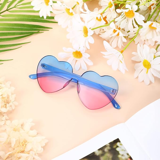 CoraLens - Trendy Rimless Heart-Shaped Sunglasses