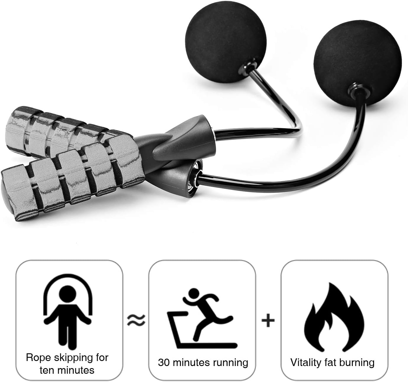 AdjustFit - Wireless Weighted Jump Rope for Fitness
