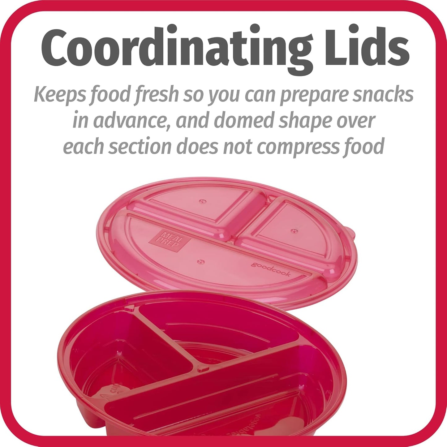 FreshPrep - Durable BPA-free Meal Tray Set