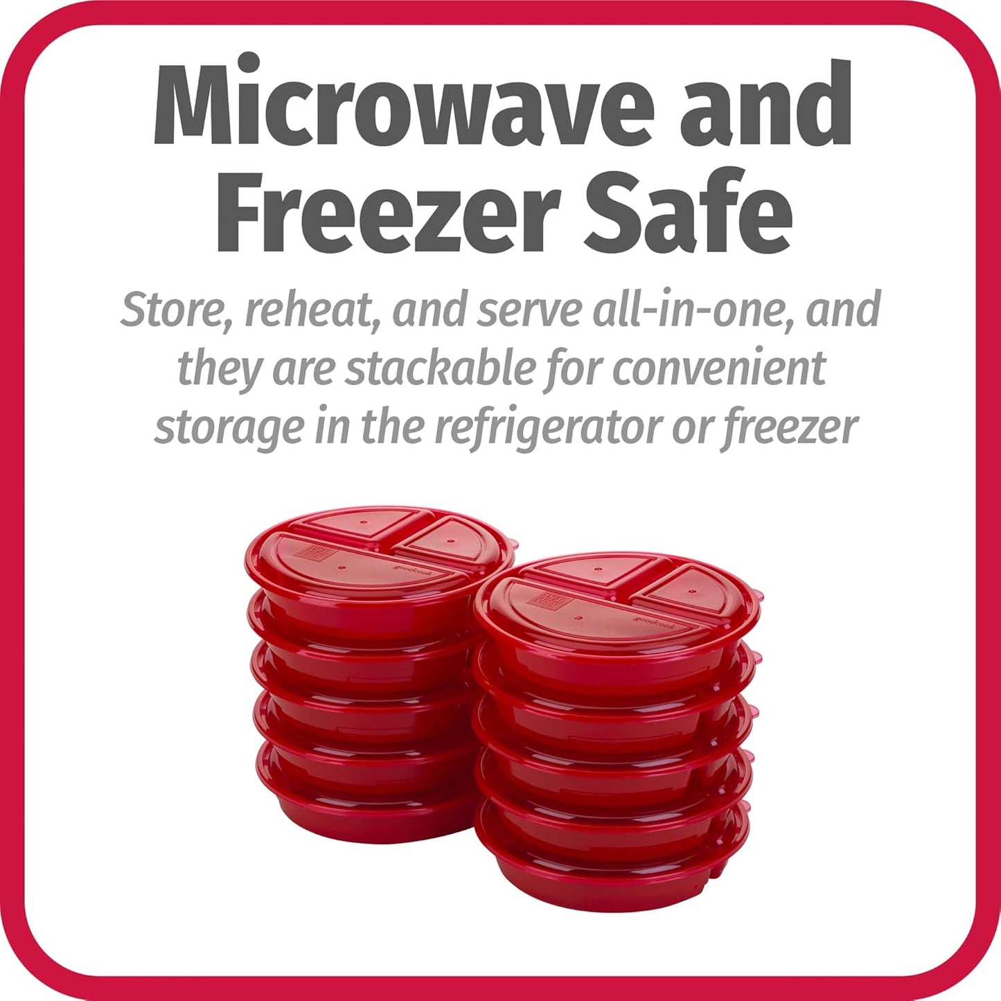 FreshPrep - Durable BPA-free Meal Tray Set