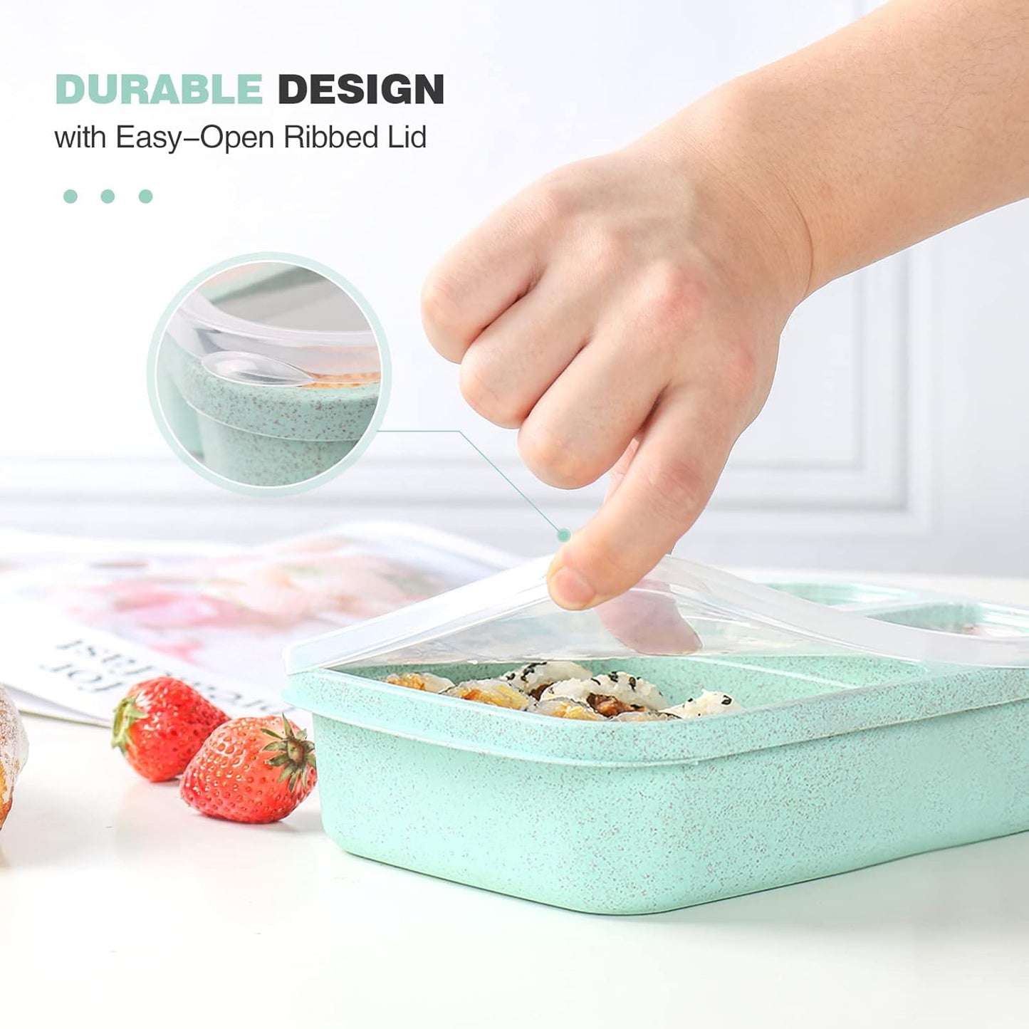 BentoBox - Set of 4 Snacks Boxes with Compartments