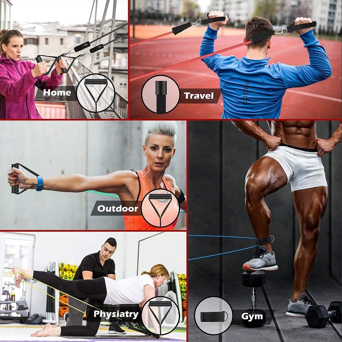 PowerGrip - Resistance Bands with Durable Handles