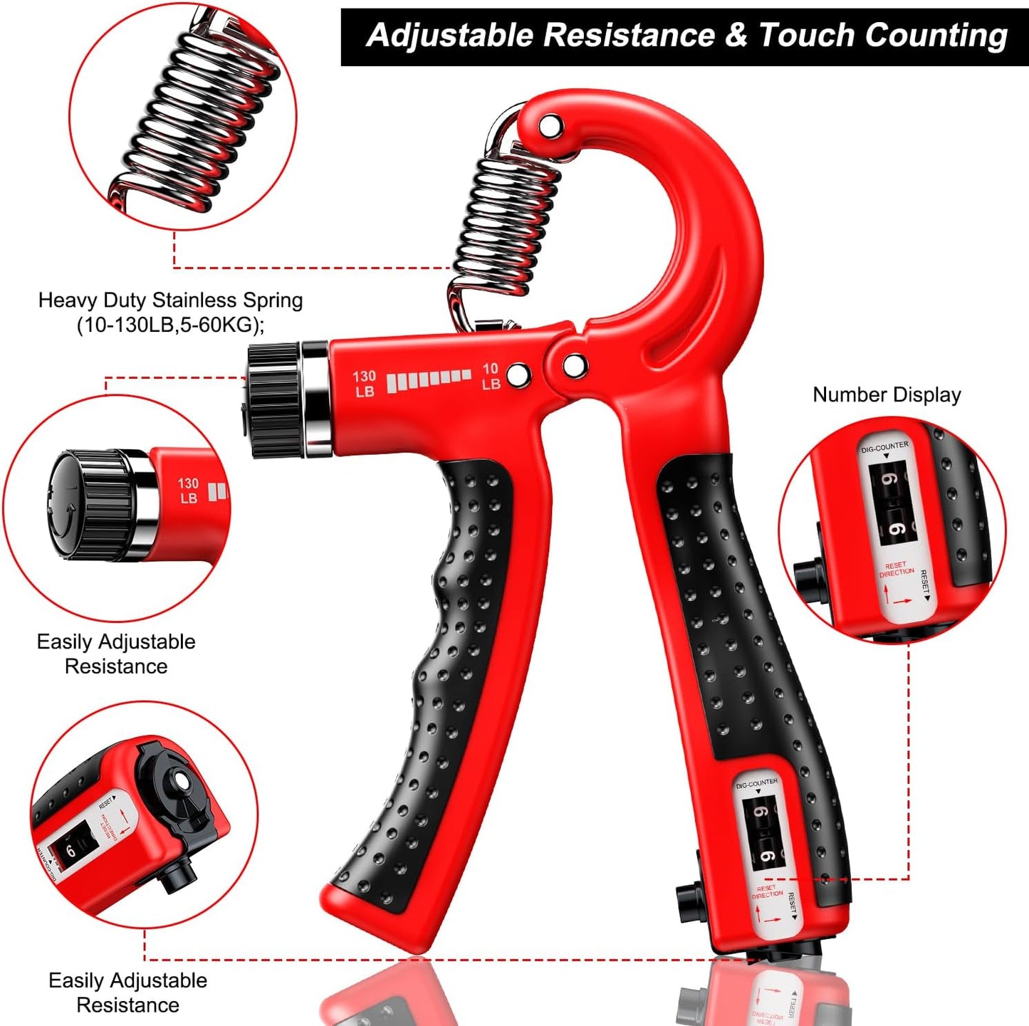 GripMaster - Adjustable Hand Trainer Set 2-Pack