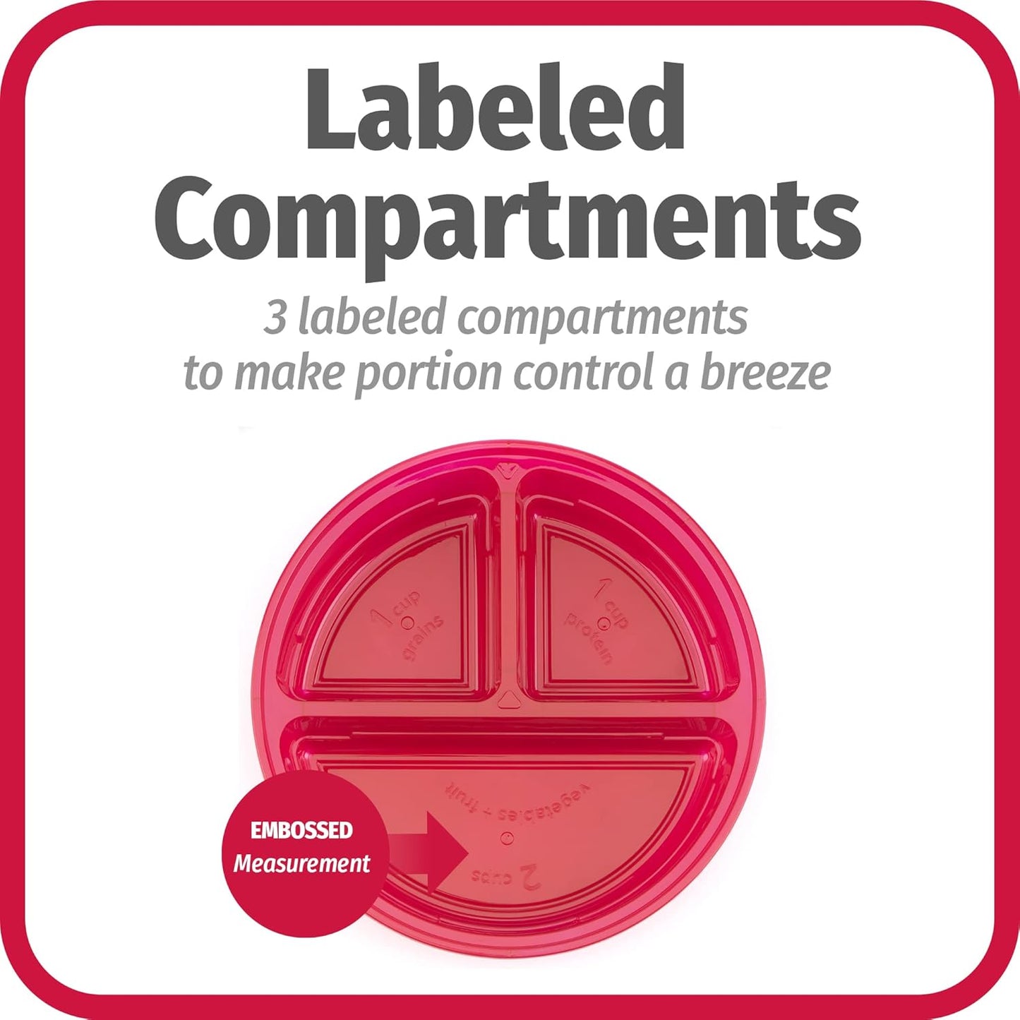 FreshPrep - Durable BPA-free Meal Tray Set