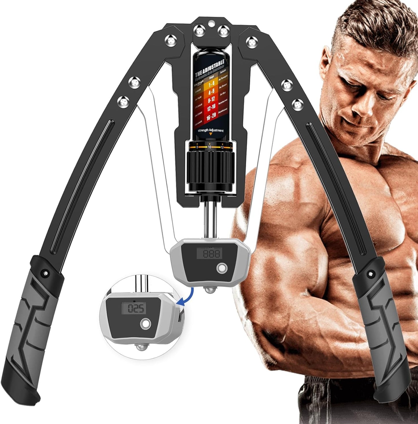 TwisterPro - Adjustable Hydraulic Arm Trainer (10-200 KG)
