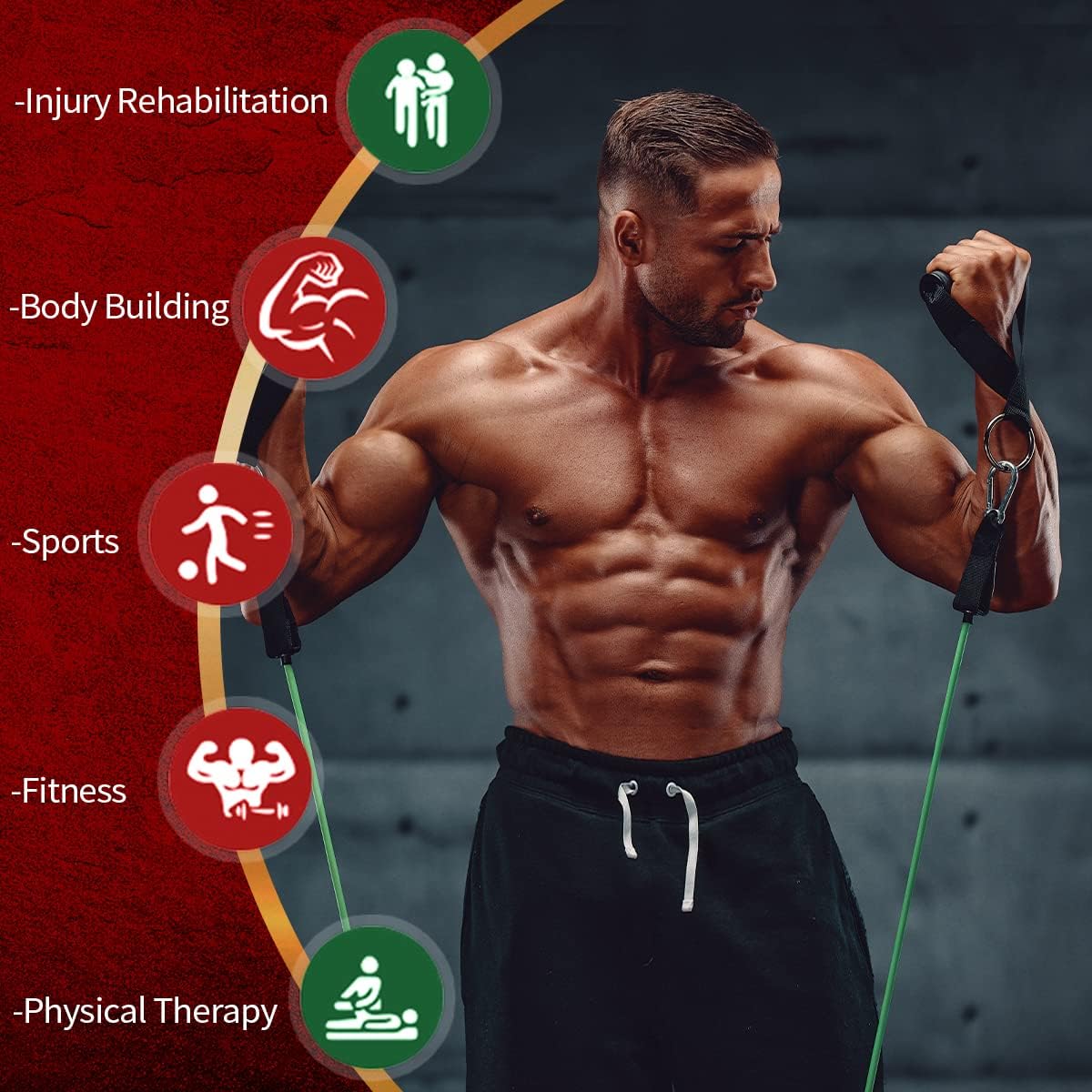 PowerGrip - Resistance Bands with Durable Handles
