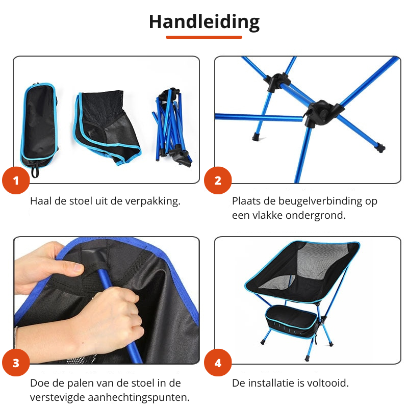 MoonFold Chair - Compact Folding Outdoor Chair
