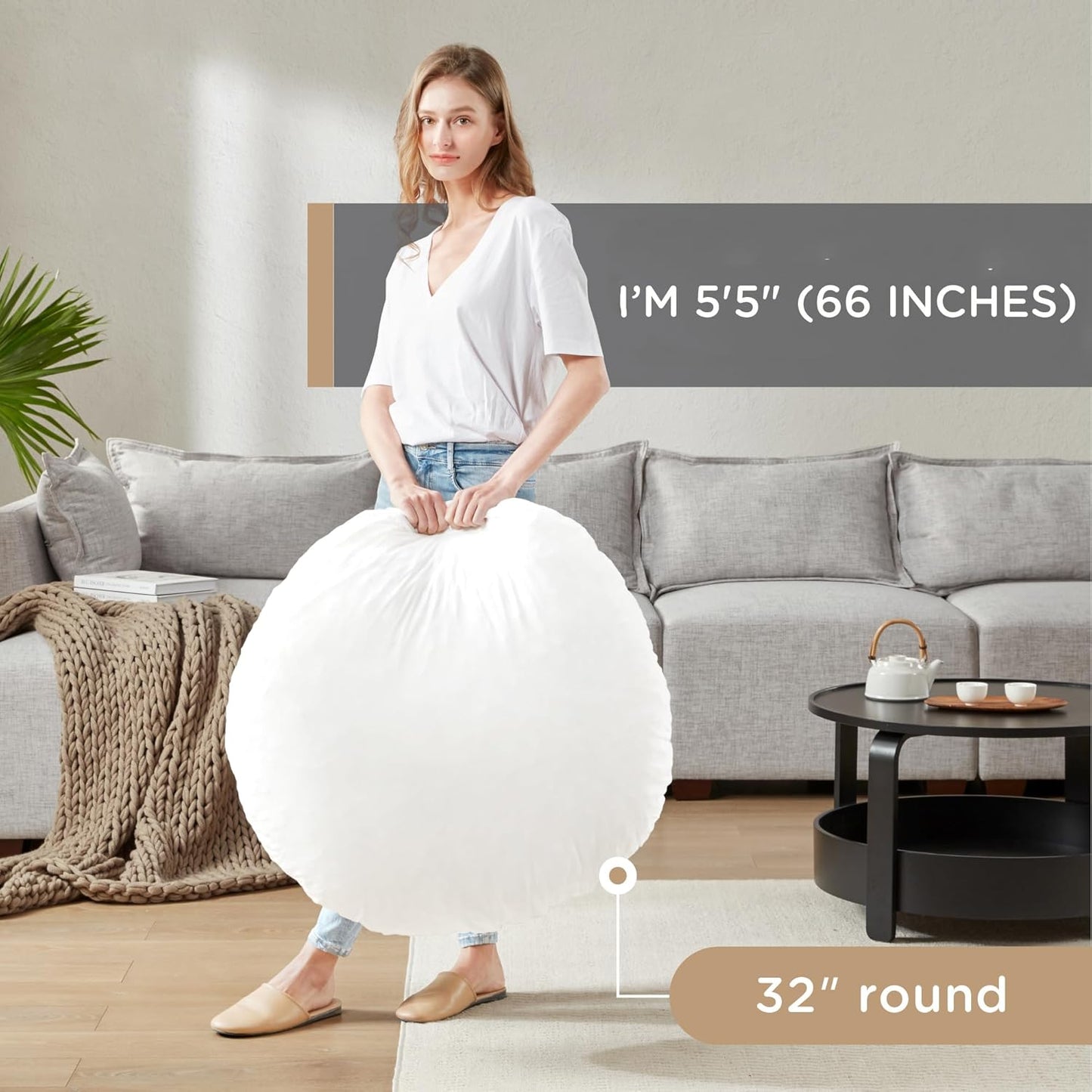 ZenCircle - Large Round Memory Foam Pillow