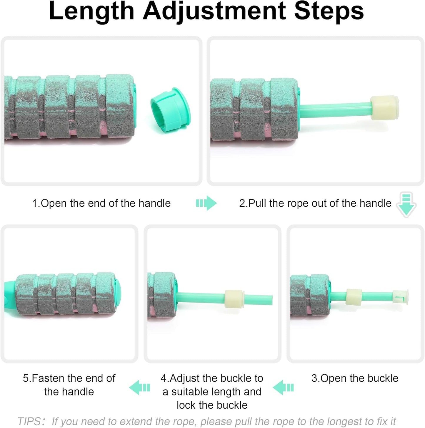 AdjustFit - Wireless Weighted Jump Rope for Fitness