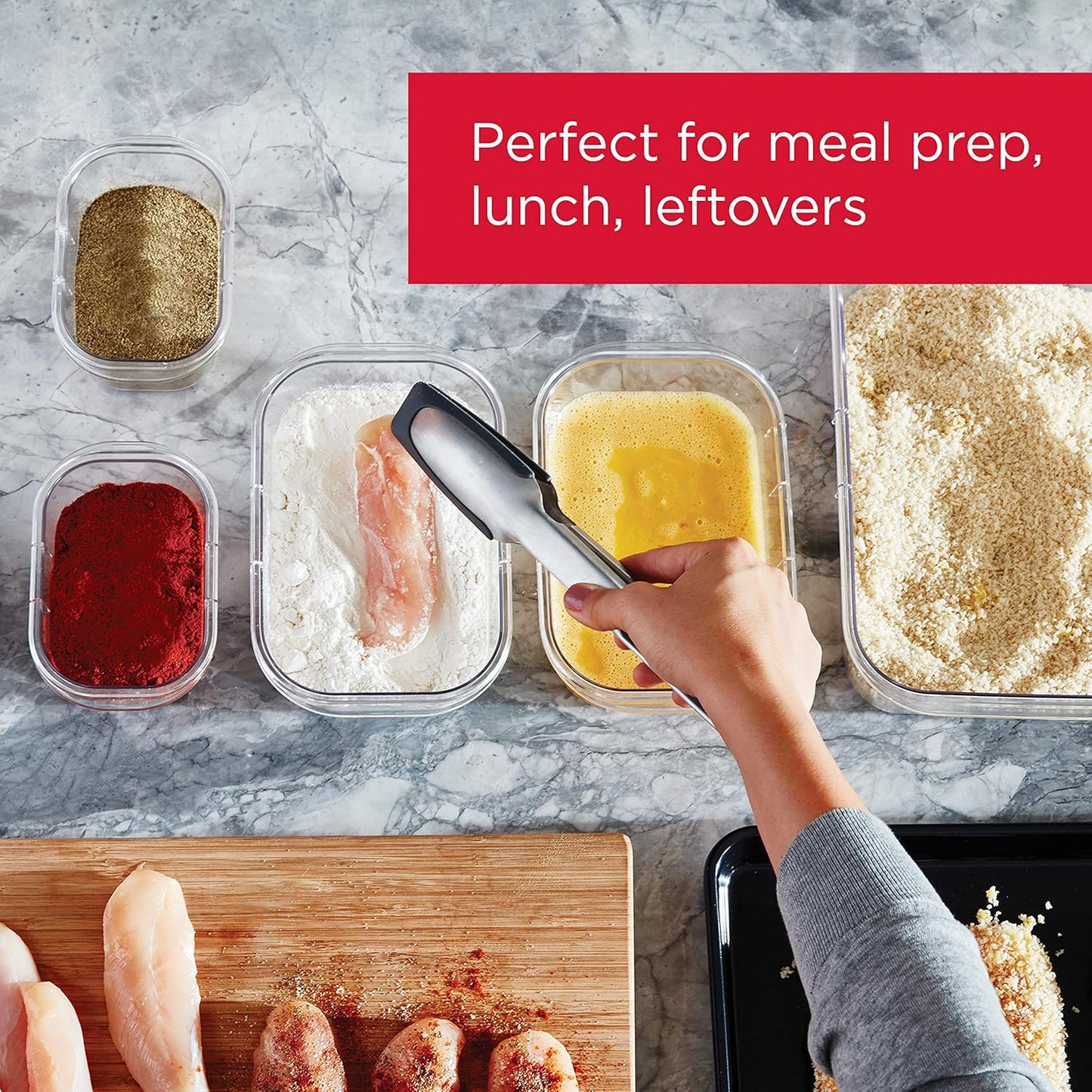FreshPrep – Sustainable BPA-free Meal Container Set (7 pieces)