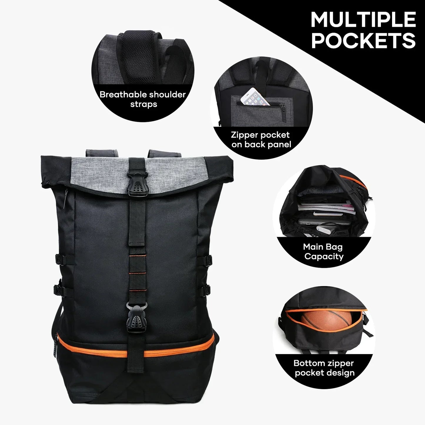 SportsPro – Stylish 35L Adventure Backpack