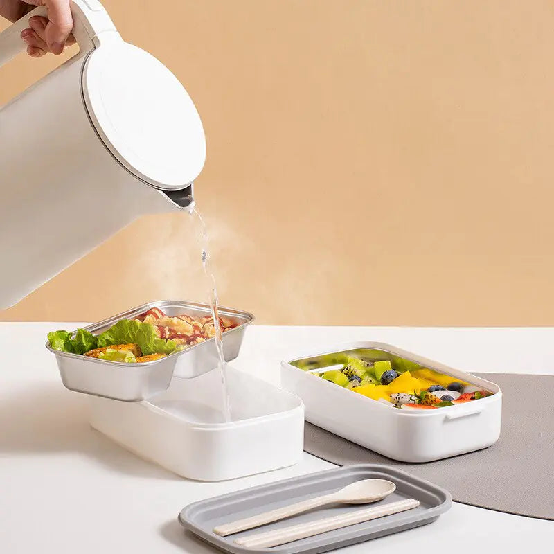 MealMate - Trendy 2-Layer Stainless Steel Lunch Box