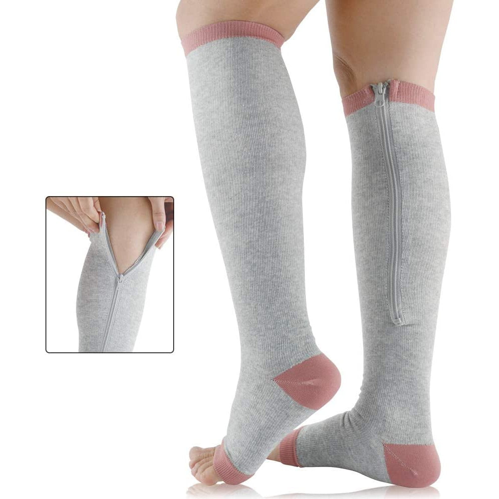 SupportEase - Zipper compression stockings for comfort