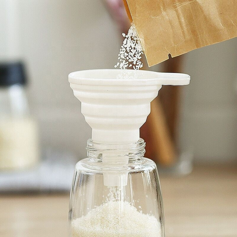 FoldEase Funnel - Practical kitchen tool for quick pouring