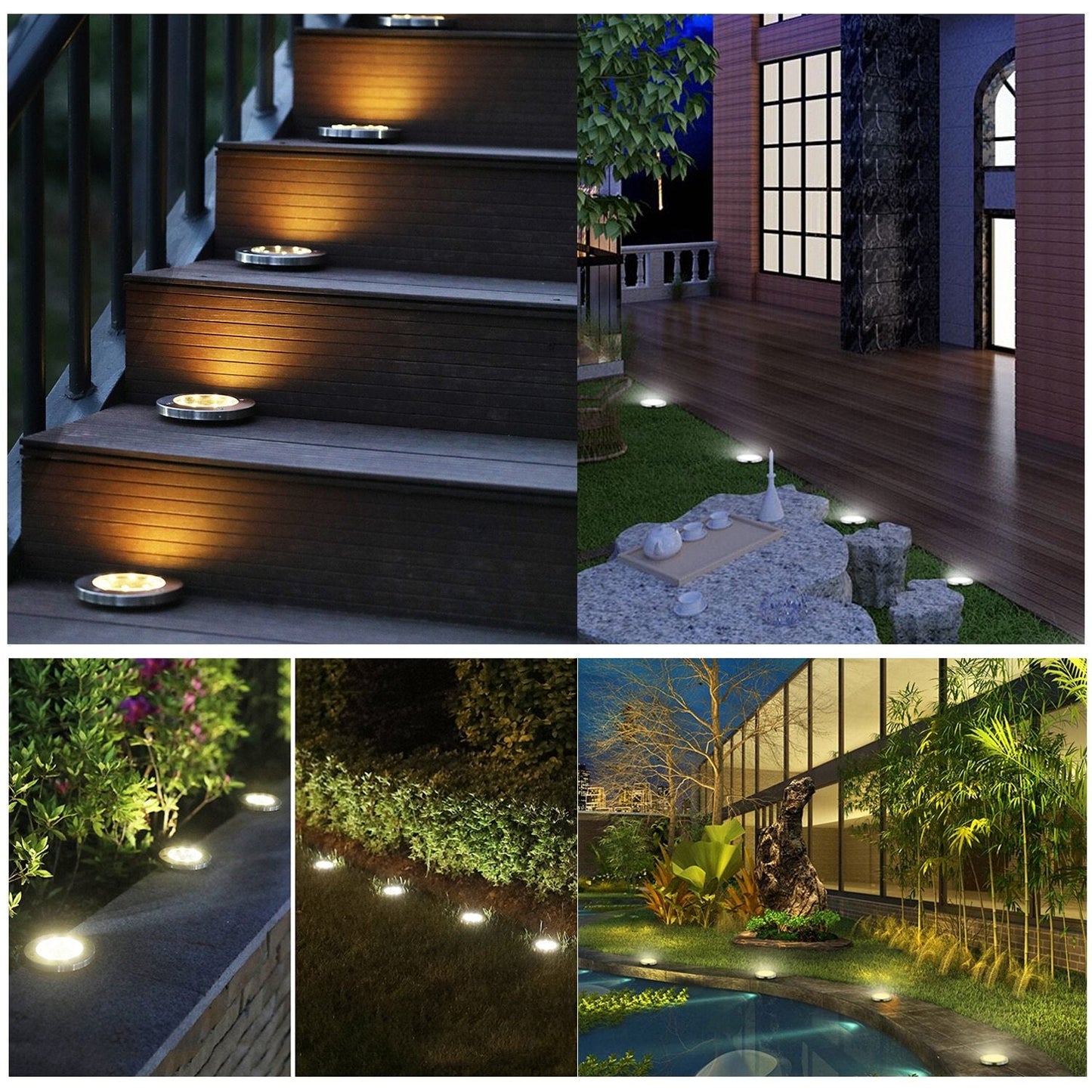 LED Solar Garden Lights Deluxe