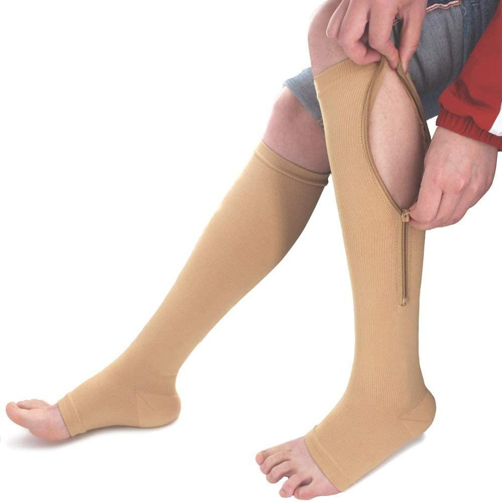 SupportEase - Zipper compression stockings for comfort