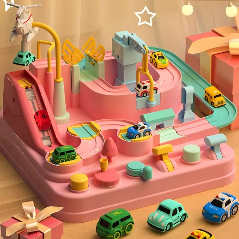TurboCity - Spectaculaire Speelgoed Racebaan met Bochten