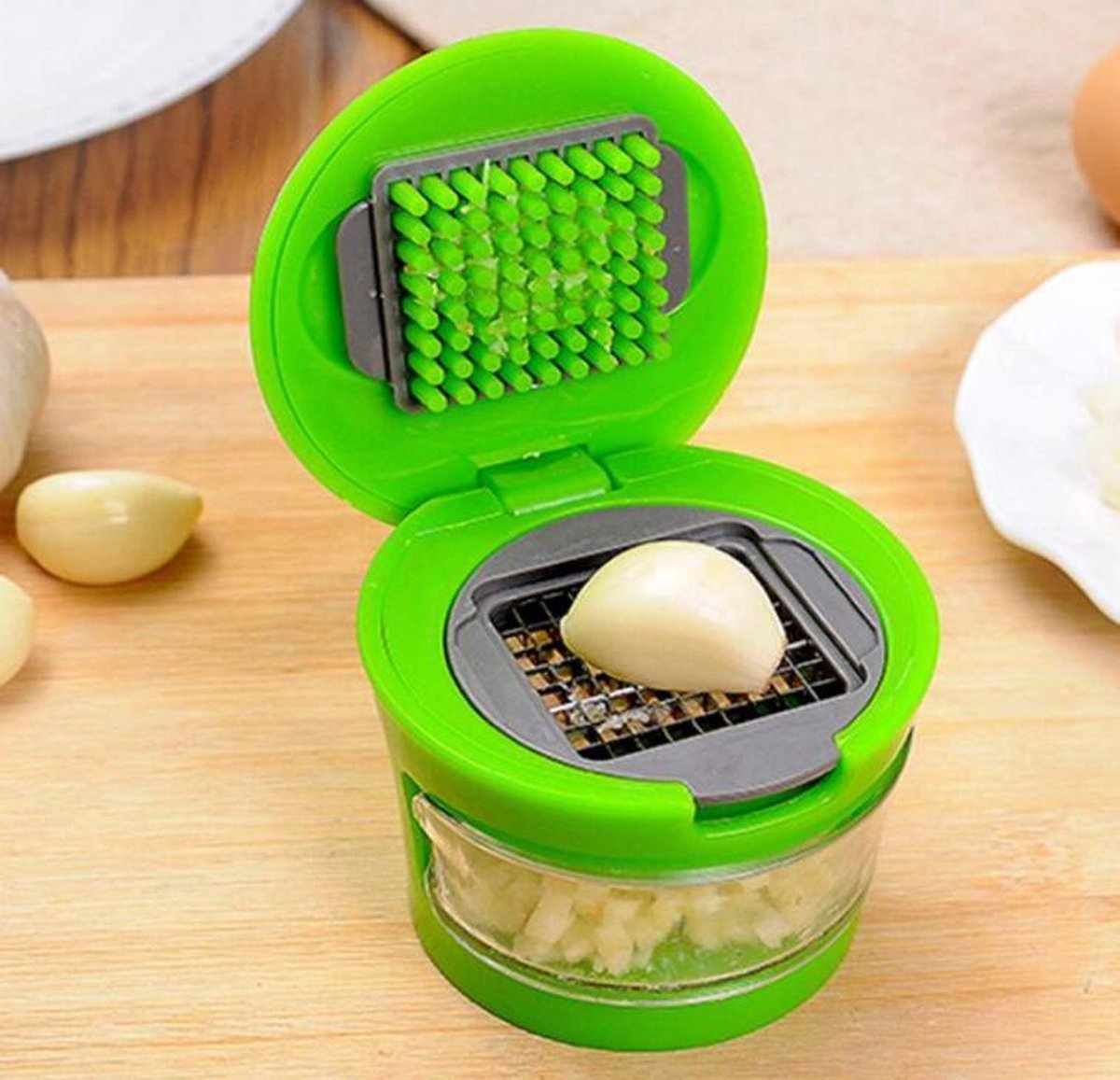 GarlicPress Pro - Compact Garlic Press with Reservoir