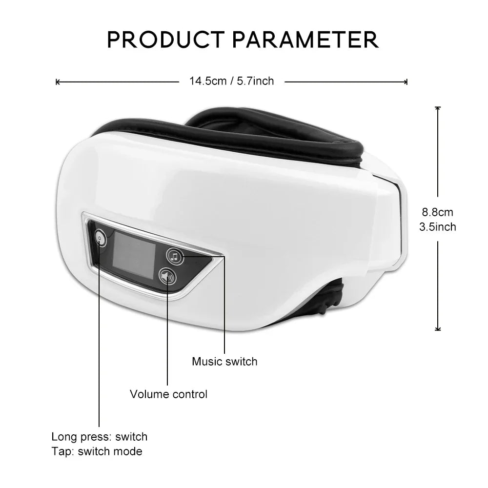 EyeGlow - Smart 6D Eye Massage with Airbag Technology