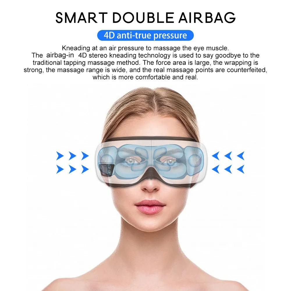 EyeGlow - Smart 6D Eye Massage with Airbag Technology