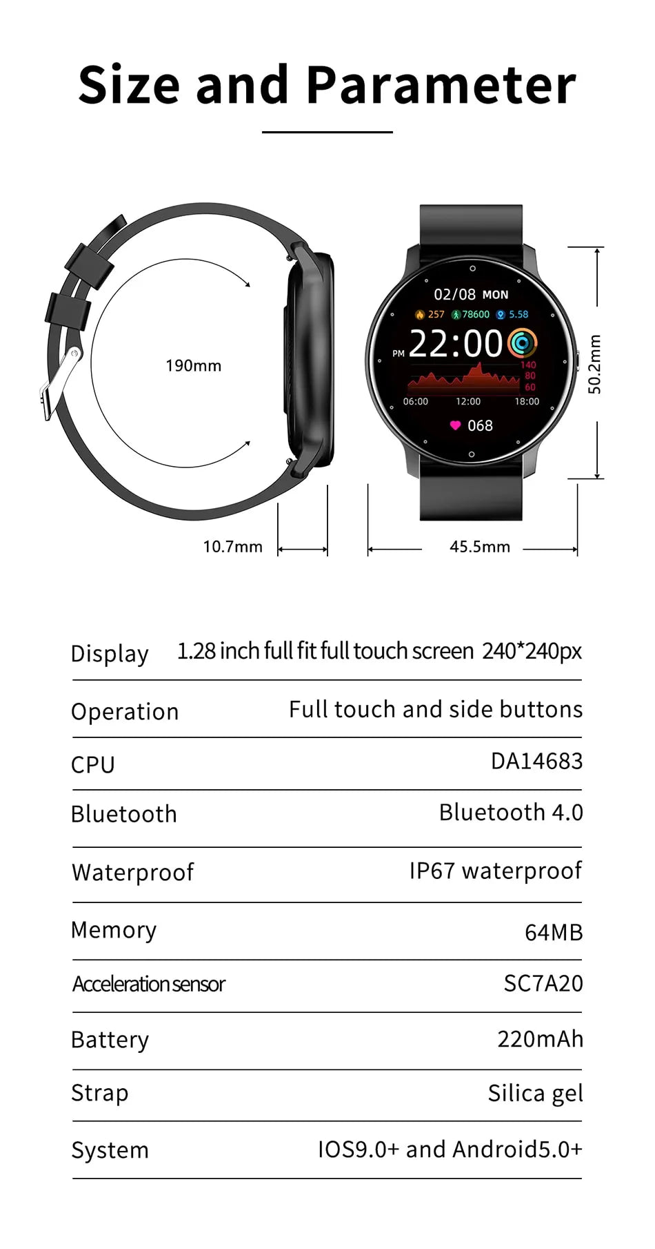 ActiveTrack - Stylish Smartwatch for Performance