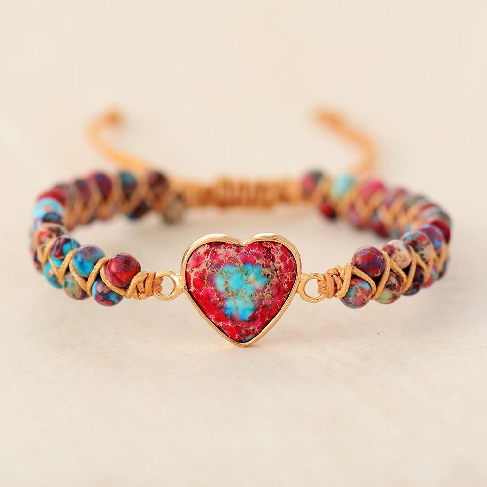Amélie LoveStone Bracelet - Elegant Jasper Accessory