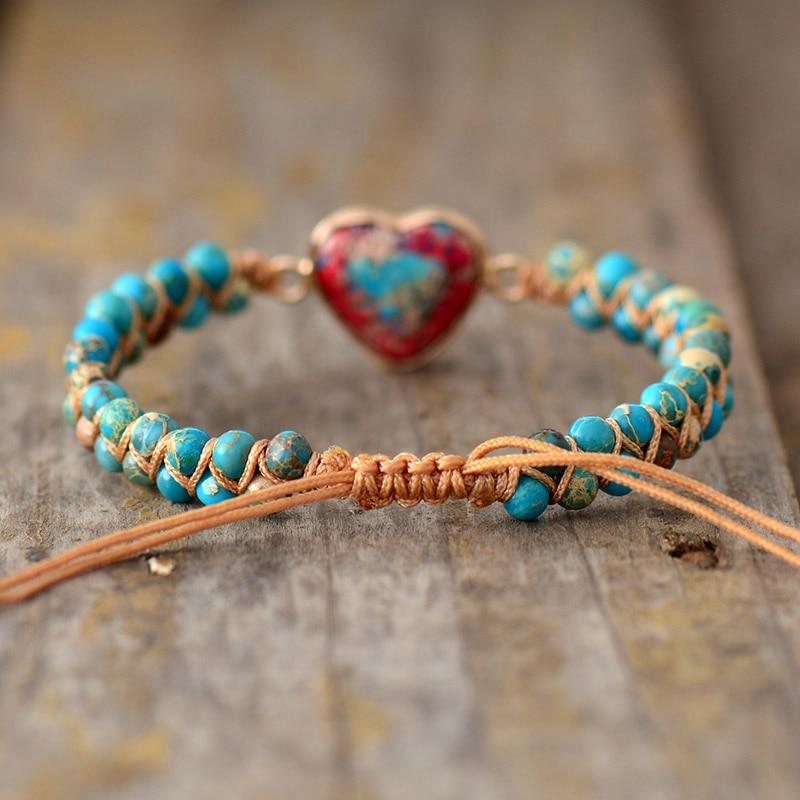 Amélie LoveStone Bracelet - Elegant Jasper Accessory