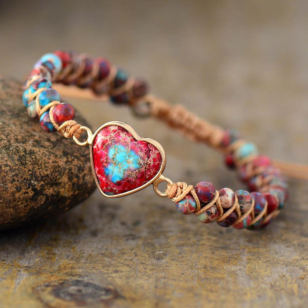 Amélie LoveStone Bracelet - Elegant Jasper Accessory