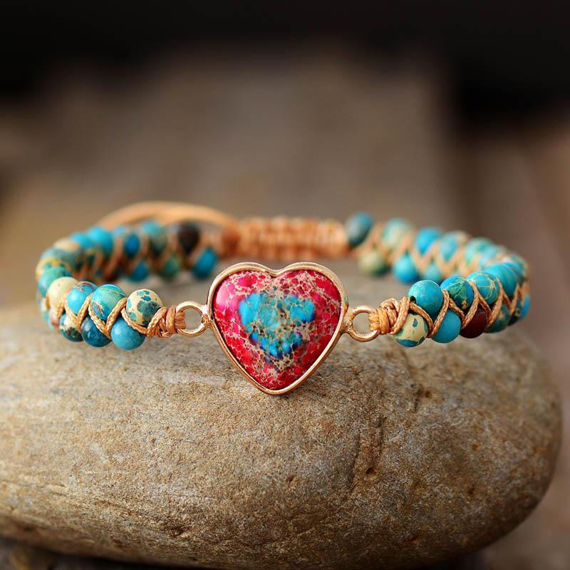 Amélie LoveStone Bracelet - Elegant Jasper Accessory