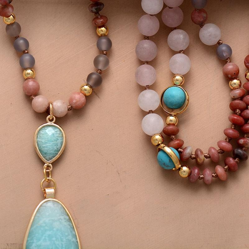 Aurielle Mala Necklace - Deep Cleansing Pastel Pendant