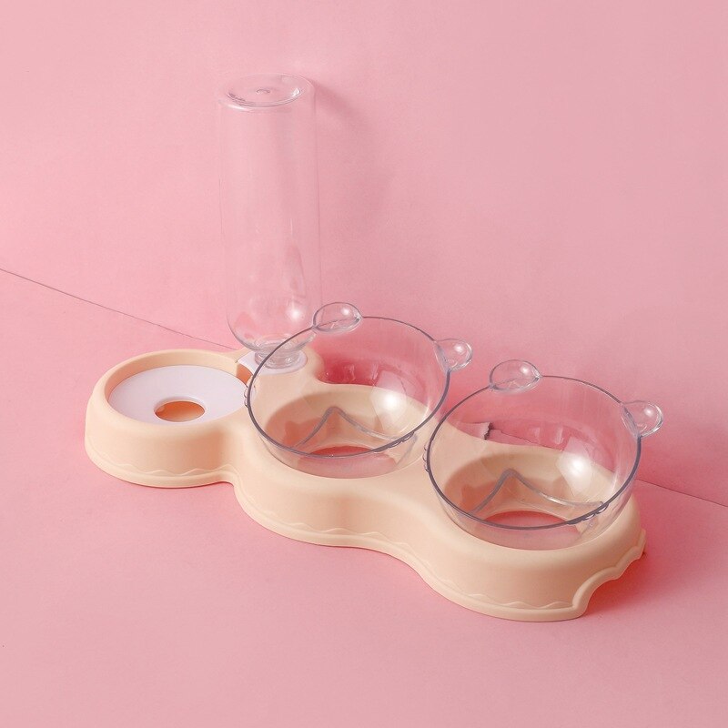 KarlFeast – Stylish 3-in-1 Cat Feeding Bowl for Pets