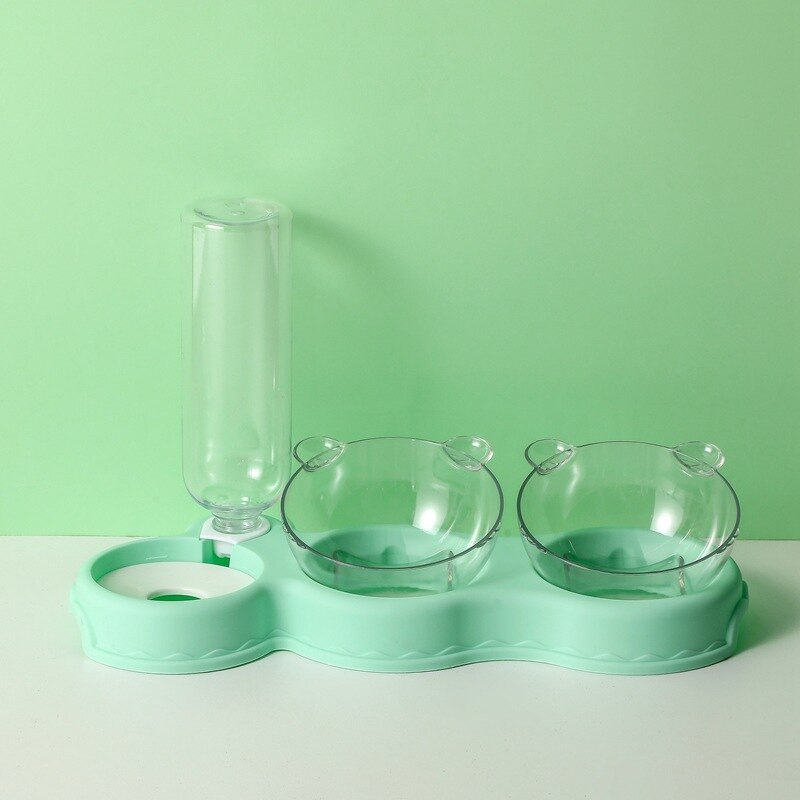KarlFeast – Stylish 3-in-1 Cat Feeding Bowl for Pets